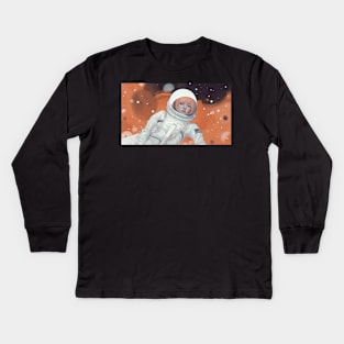 astro girl Kids Long Sleeve T-Shirt